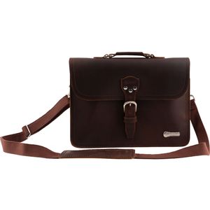 Charvel Limited Edition Leather Laptop Bag - Brown