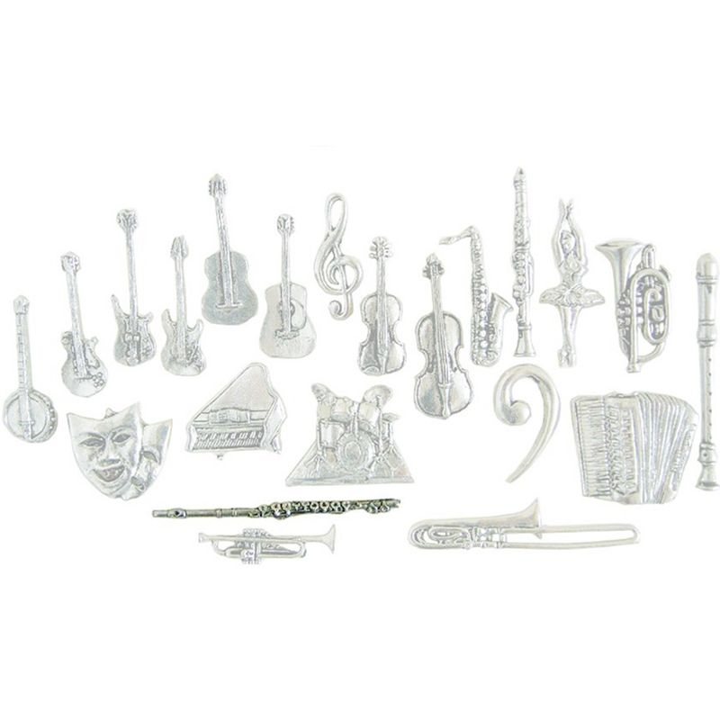 Flute Pin Pewter Cosmo Music