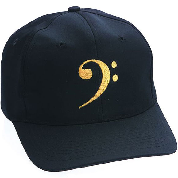 Bass Clef Hat - Black/Gold - Cosmo Music