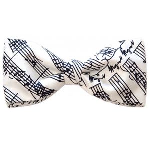 The Music Gifts Mozart Manuscript Silk Bow Tie