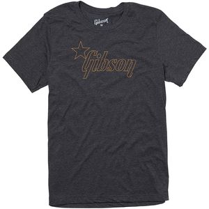 Gibson Star Logo T-Shirt - Charcoal, XL