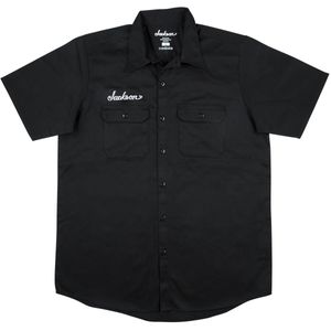 Jackson Logo Work Shirt - Black, Men's Large