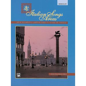 26 Italian Songs & Arias - Medium Low w/CD