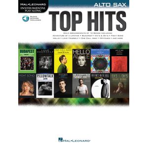 Top Hits - Alto Sax w/Online Audio