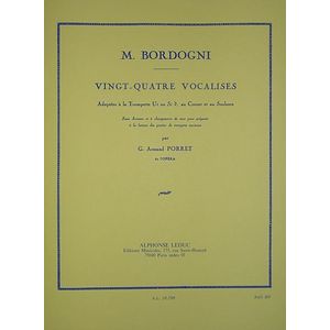 Music Bordogni 24 Vocalises (Trumpet)(RCM 10)