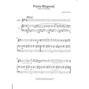 Brown Prairie Rhapsody - Alto Saxophone/Piano, RCM 4