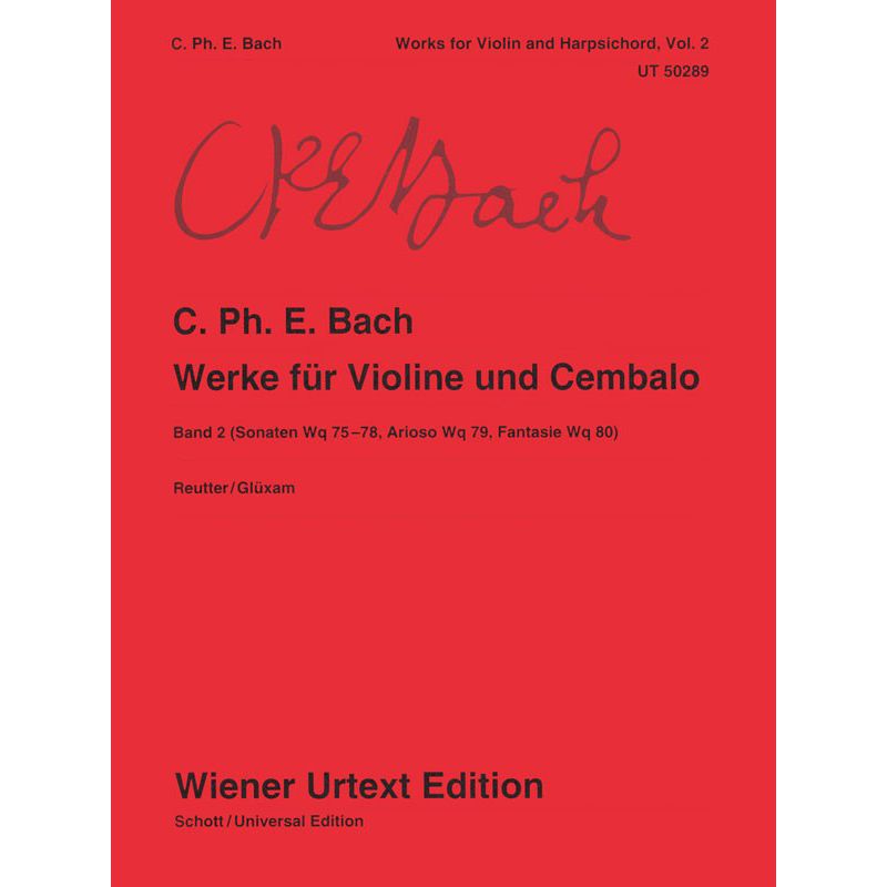 Music Bach Works for Violin & Harpsichord 2 Cosmo Music