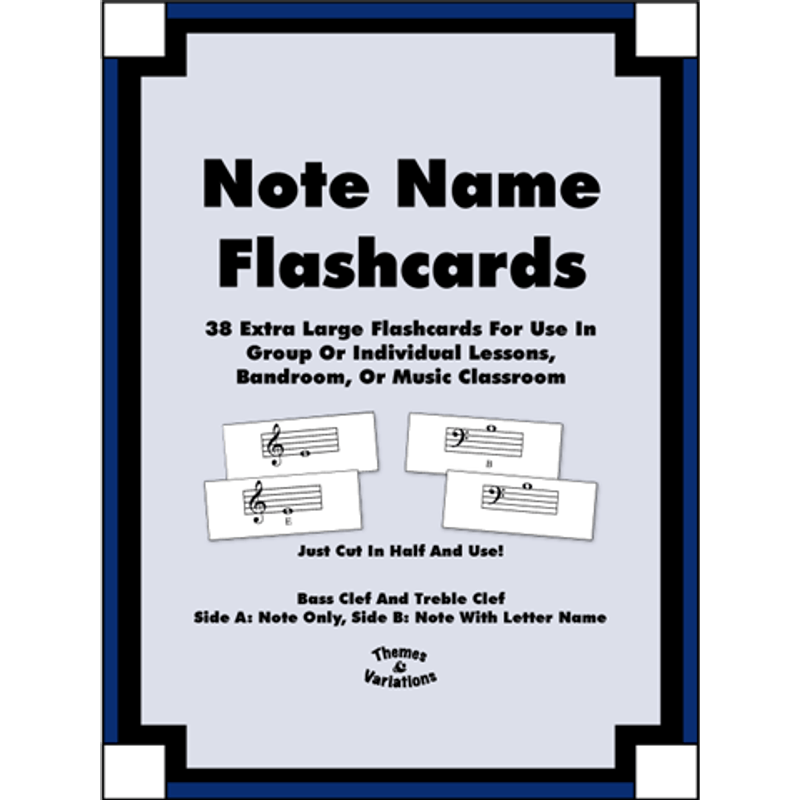 Music Note Name Flashcards Cosmo Music