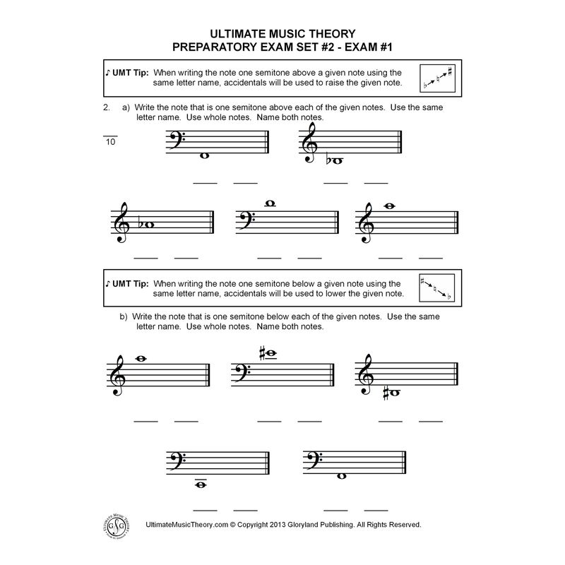 Preparatory Music Theory Exams Set 2 - Cosmo Music