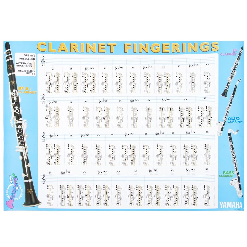 bass clarinet finger chart