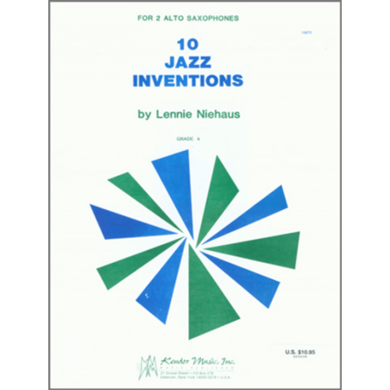 10 Jazz Inventions Alto Sax Duet Cosmo Music