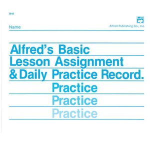 Manuscript Alfreds Basic Lesson Assignment & Daily Practice