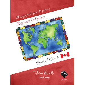 Musique Facile Pour 4 Guitars - Earth Song (Canada) - Guitar Quartet