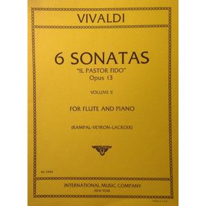 Vivaldi 6 Sonatas OP 13 Vol. 2 (Flute/Piano)