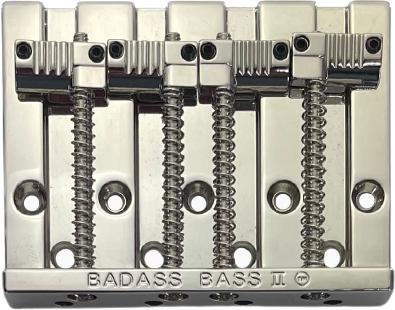 Allparts BB-3342 Leo Quan Badass II 4-String Bass Bridge - Grooved Saddles,  Nickel