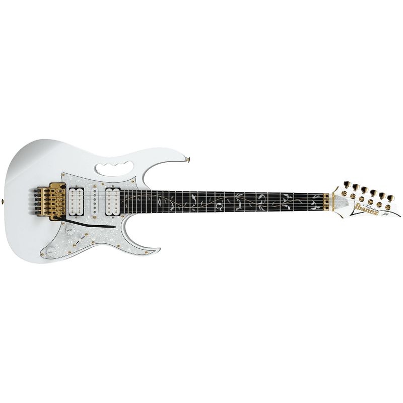 Ibanez JEM7VP Steve Vai Signature Electric Guitar - White - Cosmo 