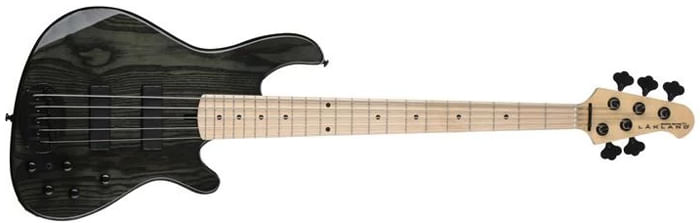 Lakland Skyline 55-OS Bass Guitar - Maple, Trans Black - Cosmo Music