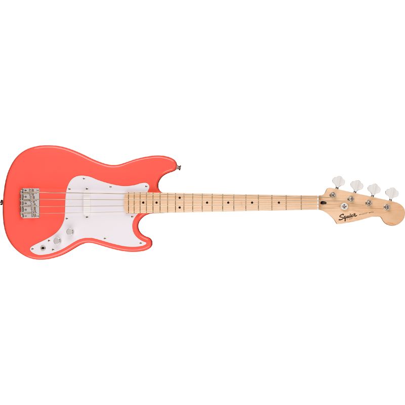 Squier Sonic Bronco Bass - Maple, Tahitian Coral