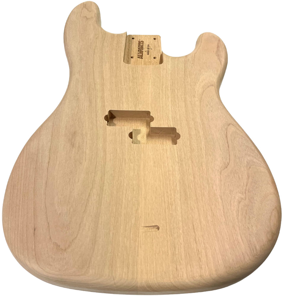 Allparts PBO Precision Bass Replacement Body Alder, Rear Routing