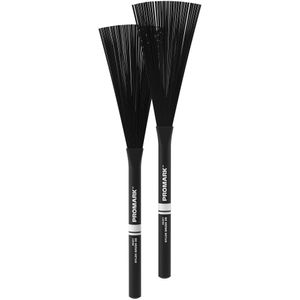 Promark PMNB2B Nylon Brushes - 2B, Heavy, Black