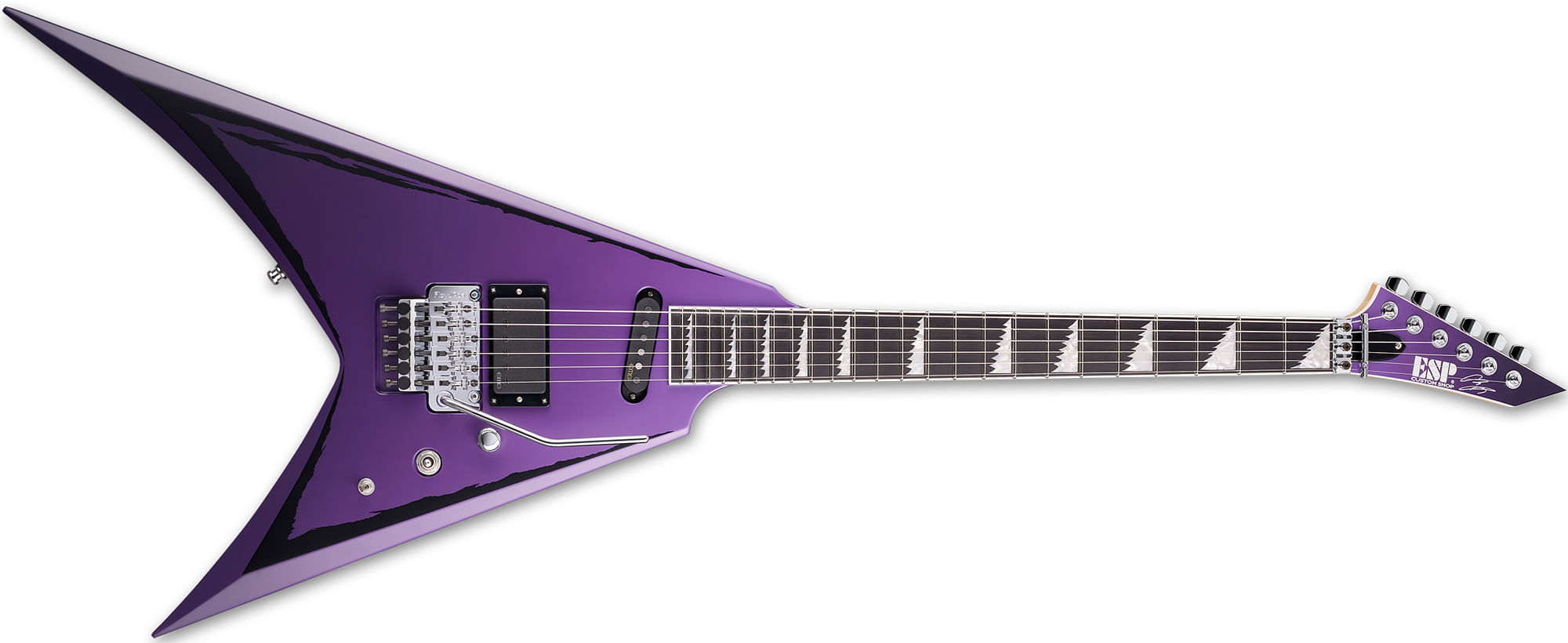 ESP LTD Alexi Ripped Sawtooth Electric Guitar - Purple Fade