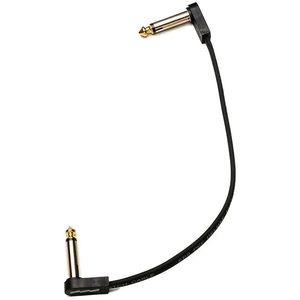 EBS High Performance Flat Patch Cable - Black/Gold, 18 cm