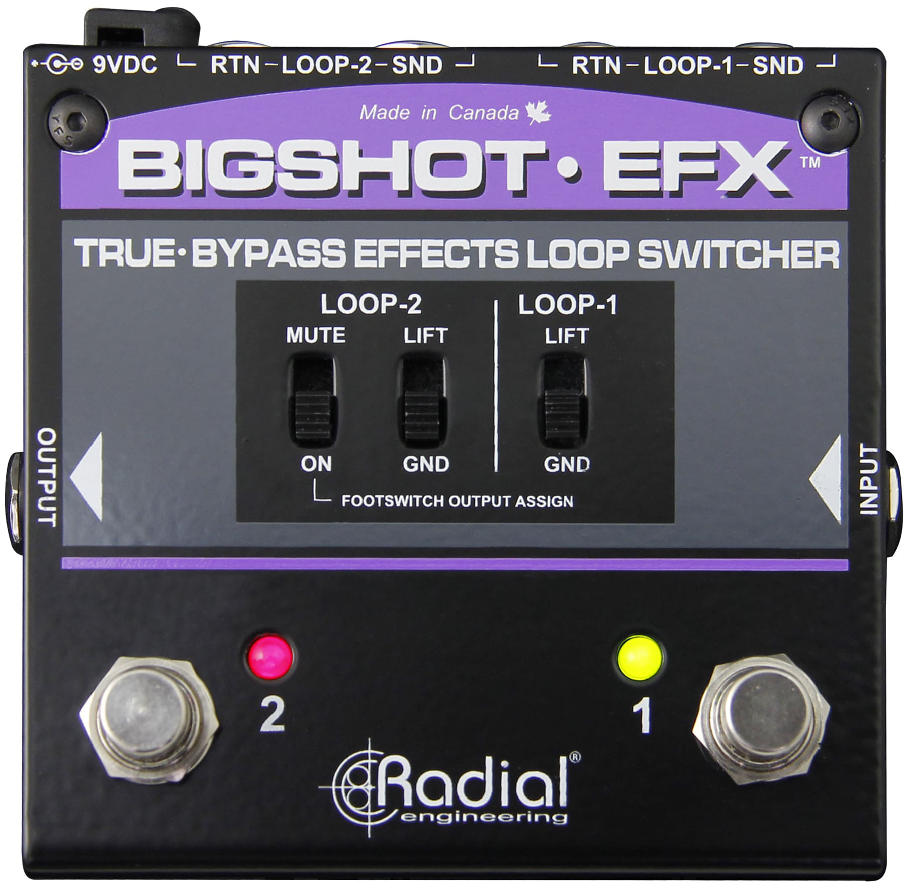 Radial Tonebone BigShot EFX Effects Loop Switcher - Cosmo Music | Canada's  #1 Music Store - Shop, Rent, Repair