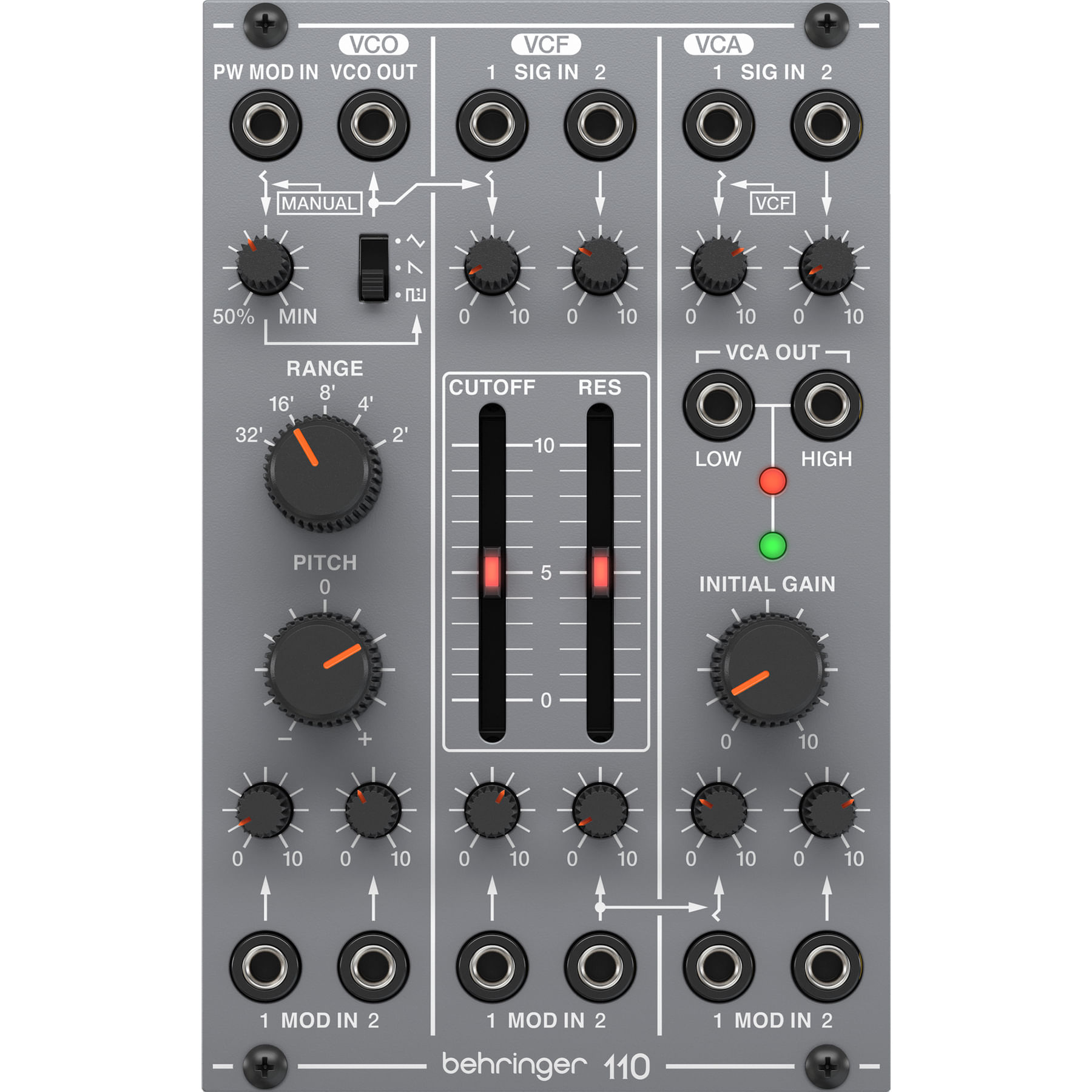 Behringer 110 VCO/VCF/VCA Analog Eurorack Module - Cosmo Music | Canada's  #1 Music Store - Shop, Rent, Repair