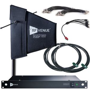 RF Venue DISTRO9 HDR 9-Channel Antenna Distributor Bundle