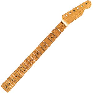 Allparts Select Licensed by Fender AAA+ Roasted Flame Maple VIN-MOD Replacement Neck for Telecaster - Chunky C Shape, Unfinished