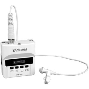 Tascam DR-10L Ultra-Compact Audio Field Reorder - White