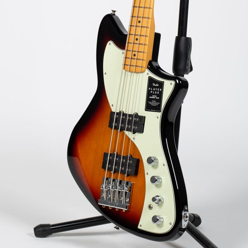 Fender Player Plus Active Meteora Bass Guitar - Maple, 3-Colour 