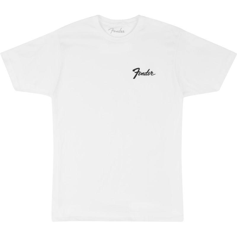 Fender Transition Small Logo T-Shirt - White, Medium