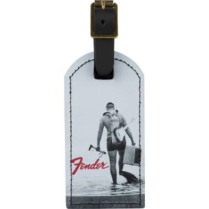 Fender Vintage Ads Luggage Tag - Scuba Diver