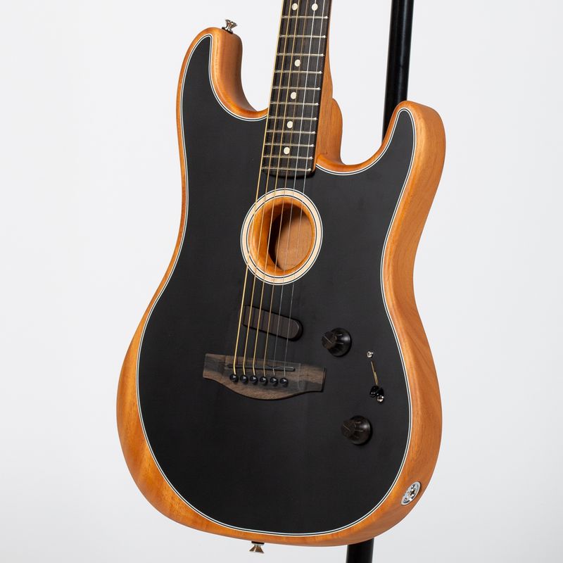 Fender American Acoustasonic Stratocaster - Ebony, Black
