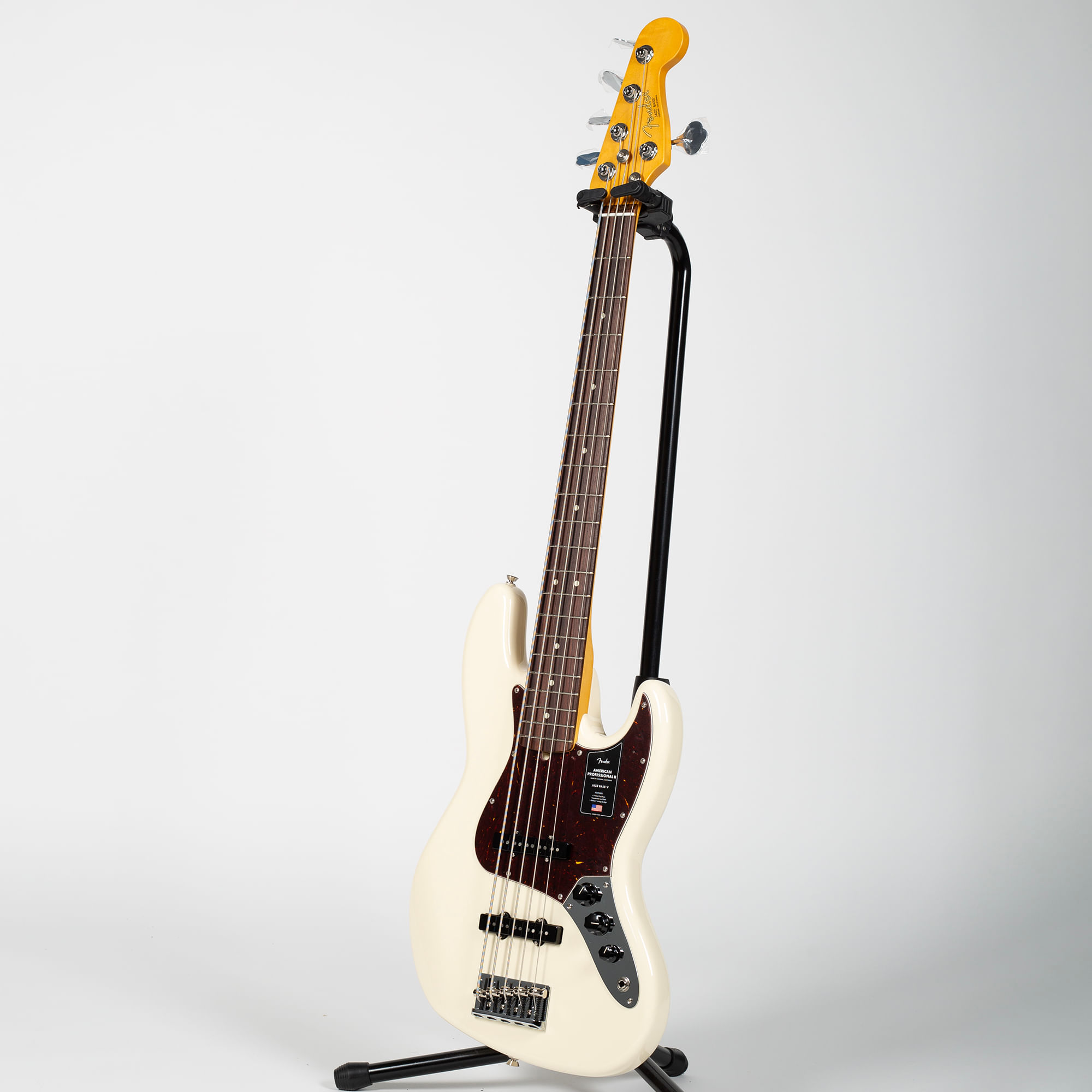 Fender American Professional II Jazz Bass V - Rosewood, Olympic White