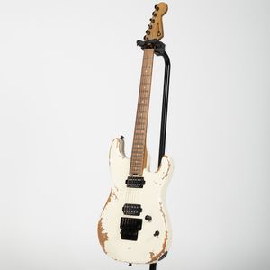 Charvel Pro-Mod Relic San Dimas Style 1 HH FR PF Electric Guitar - Pau Ferro, Weathered White