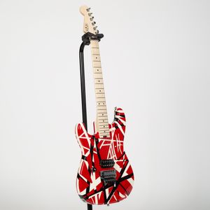 EVH Striped Series Electric Guitar - Maple, Red/Black/White Stripes