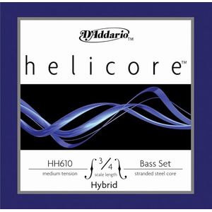 D'Addario Helicore Hybrid Double Bass String Set  HH610 3/4M-B10