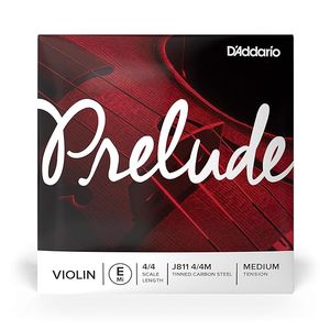 D'Addario Prelude Violin String, 4/4 Medium (J811 4/4M-B10)