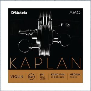 D'Addario KA310 1/4M, Kaplan Amo Violin String Set, 1/4 Medium