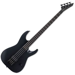 ESP LTD M-4 Black Metal Bass Guitar - Black Satin