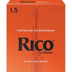 Rico Soprano Saxophone Reeds - #1.5, 10 Box