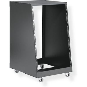 K&M 48260 16 Space Black with Casters Rack