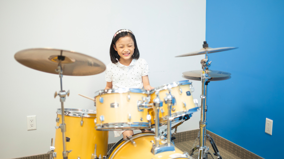 Drum Student at the Cosmo School of Music