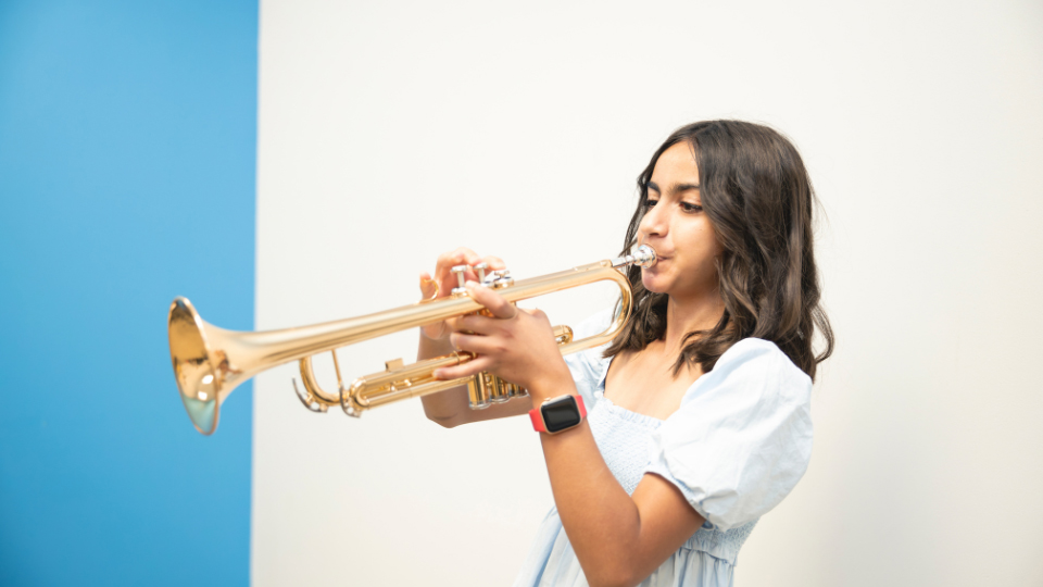 Trumpet Student at the Cosmo School of Music