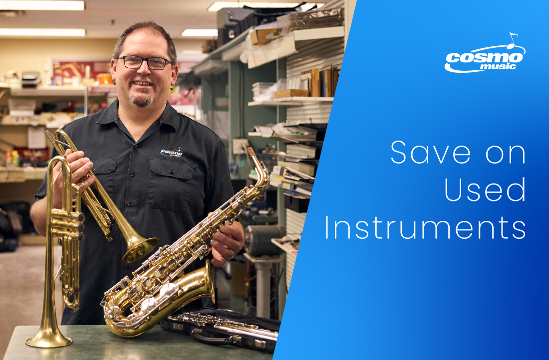 Save on Used Band Instruments at Cosmo Music