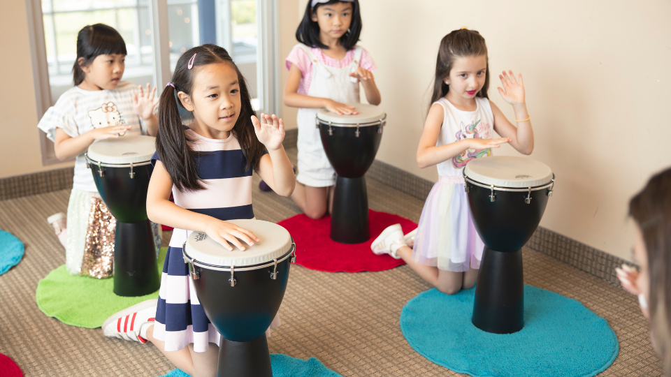 Hand Percussion Students at the Cosmo School of Music