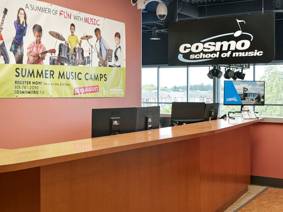 Cosmo School of Music Front Desk and Reception