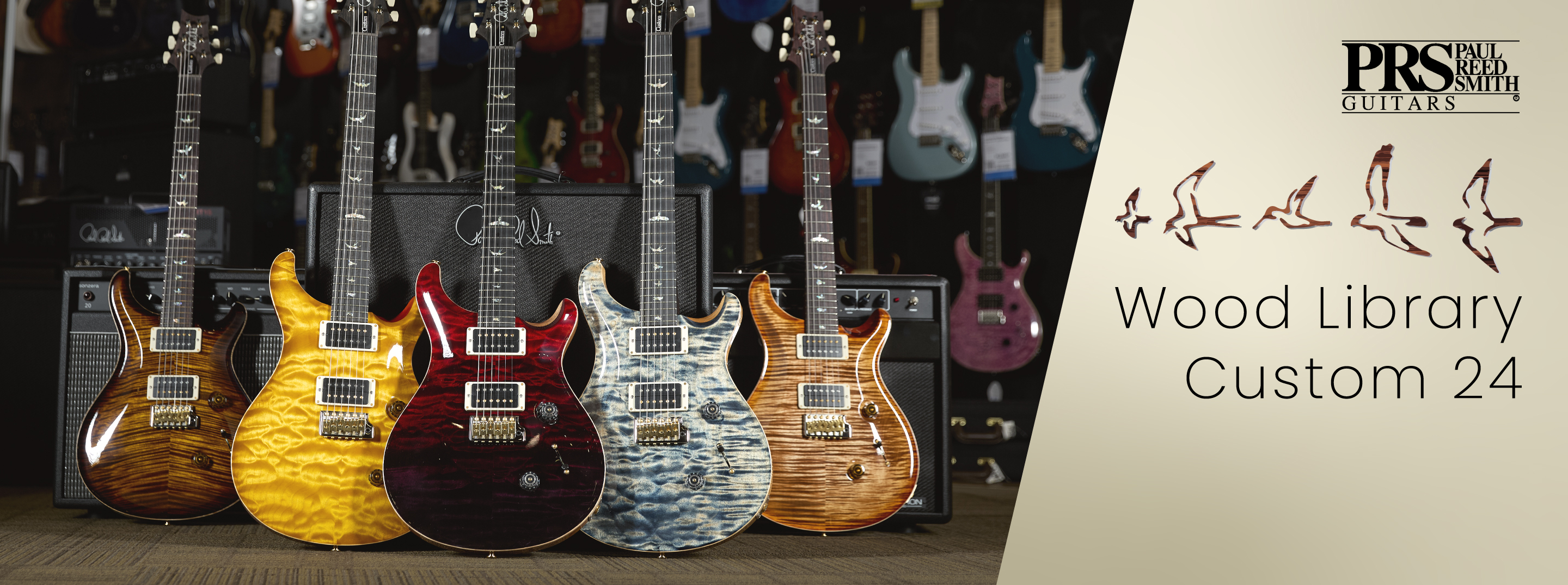 PRS Wood Library Custom 24 at Cosmo Music